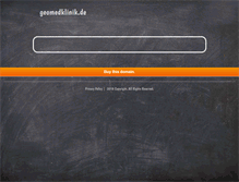 Tablet Screenshot of geomedklinik.de